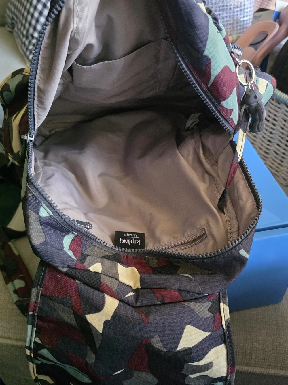Kipling Men’s Camouflage Backpack - Multicolor